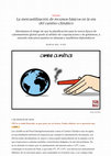 Research paper thumbnail of La mercantilizacion de recursos basicos en la era del cambio climatico ctxt es