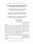 Research paper thumbnail of Homofobia na Escola: algumas posições assumidas  por instituições de Psicologia no Brasil