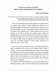 Research paper thumbnail of NUEVOS VIENTOS INSTITUCIONALES EN LOS MARINES