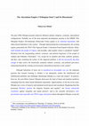 Research paper thumbnail of The Abyssinian Empire ( " Ethiopian State " ) and Its Discontents (AFAM, January, 2018)