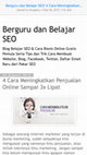 Research paper thumbnail of Berguru dan Belajar SEO 4 Cara Meningkatkan Penjualan Online Sampai 3x Lipat