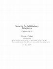 Research paper thumbnail of Notas de Probabilidades y Estadística Capítulos 1 al 12