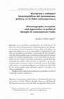 Research paper thumbnail of "Recepción y enfoques historiográficos del pensamiento político en la India contemporánea" en Estudios de Asia y África, vol. 53(3), sep-dic 2018