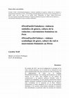 Research paper thumbnail of #PerúPaísDeVioladores: violencia simbólica de género, cultura de la violación y movimientos feministas en Perú