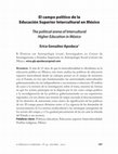 Research paper thumbnail of El campo político de la Educación Superior Intercultural en México