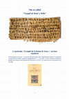 Research paper thumbnail of The so-called “Gospel of Jesus’s Wife” - Le prétendu “Évangile de la femme de Jésus” : un faux manifeste