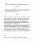 Research paper thumbnail of Expertise and the Fragmentation of Intellectual Autonomy