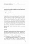 Research paper thumbnail of Performanso meno laukas: konceptualizavimo nesklandumai /
The Field of Performance Art: Difficulties of Conceptualization