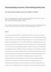 Research paper thumbnail of Domesticating insurance, financialising family lives The case of private health insurance for children in Finland