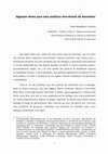 Research paper thumbnail of Algumas ideias para uma analítica descolonial da Amazônia