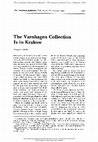 Research paper thumbnail of The Varnhagen Collection Is in Krakow