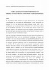 Research paper thumbnail of Von der " Sprengung des normalen Totalerlebnisses " zur Erfindung des inneren Menschen -Robert Musils Tagebuchaufzeichnungen