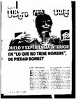 Research paper thumbnail of Duelo y experiencia interior en "Lo que no tiene nombre", de Piedad Bonnet