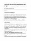 Research paper thumbnail of Practicas Electricidad y Magnetismo Fes Aragon