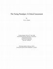 Research paper thumbnail of The Turing Paradigm: A Critical Assessment