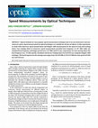 Research paper thumbnail of Speed Measurements by Optical Techniques