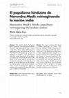 Research paper thumbnail of El populismo hinduista de Narendra Modi: reimaginando la nación india, en Revista CIDOB d'Afers Internacionals, nº 119, sept-dic 2018