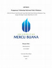 Research paper thumbnail of Tugas SIM, Rifka Khoiruriza (43217010007) , Yananto Mihadi Putra, SE, M.Si, Penggunaan Tekhnologi Informasi Pada E-Business, 2018.