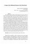 Research paper thumbnail of Critique of the Millennial Elements of the Third Reich