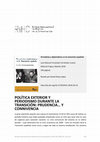 Research paper thumbnail of POLÍTICA EXTERIOR Y PERIODISMO DURANTE LA TRANSICIÓN: PRUDENCIA… Y CONNIVENCIA