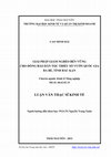 Research paper thumbnail of GIẢI PHÁP GIẢM NGHÈO BỀN VỮNG CHO ĐỒNG BÀO DÂN TỘC THIỂU SỐ VƢỜN QUỐC GIA BA BỂ, TỈNH BẮC KẠN