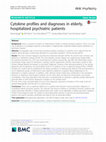 Research paper thumbnail of Cytokine profiles and diagnoses in elderly, hospitalized psychiatric patients