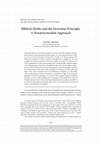 Research paper thumbnail of Biblical Myths and the Inversion Principle: A Neostructuralist Approach