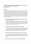 Research paper thumbnail of ASSESSMENT OF CONFIDENTIALITY CLAUSES IN CONTRACTS GOVERNED BY MALAYSIAN LAWS – SOME TRICKY ISSUES TO CONSIDER AND PITFALLS TO AVOID