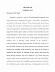 Research paper thumbnail of CHAPTER ONE INTRODUCTION Background of the Study