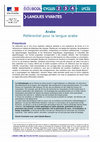 Research paper thumbnail of Référentiel pour l'enseignement de la langue arabe A1 A2