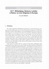 Research paper thumbnail of 1517. Wittenberg, Ginevra, Londra e Roma: la crisi religiosa in Europa, in M. Bellabarba, V. Lavenia (eds.), Introduzione alla storia moderna, Bologna, Il Mulino, 2018, pp. 251-8