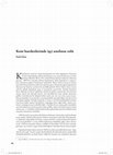 Research paper thumbnail of Kent hareketlerinde işçi sınıfının rolü