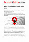 Research paper thumbnail of #MeToo Is A Crucial Moment to Revisit the History of Indian Feminism.pdf