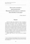 Research paper thumbnail of Educación, racismo y descolonización. Reflexiones pedagógicas a partir de Silvia Rivera Cusicanqui