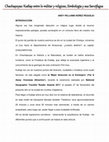 Research paper thumbnail of Chachapoyas: Kuélap entre lo militar y religioso, Simbología y sus Sarcófagos