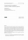 Research paper thumbnail of Comportamientos incumplidores: contextos y posibles tratamientos políticos