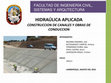 Research paper thumbnail of CONSTRUCCION DE CANALES Y OBRAS DE CONDUCCION diapositivas