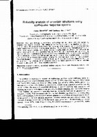 Research paper thumbnail of Reliability analysis of uncertain structures using earthquake response spectra