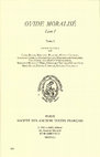 Research paper thumbnail of Ovide Moralisé, Livre I, éd. C. Baker, M. Besseyre, M. Cavagna, S. Cerrito, O. Collet, M. Gaggero, Y. Greub, J.-B. Guillaumin, M. Possamaï-Pérez, V. Rouchon Mouilleron, I. Salvo, Th. Städtler, R. Trachsler, Paris, SATF, 2018 (2 vol.)