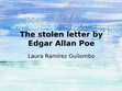 Research paper thumbnail of The stolen letter by Edgar Allan Poe