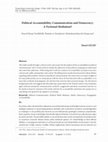 Research paper thumbnail of Political Accountability, Communication and Democracy: A Fictional Mediation? / EKMEL GEÇER