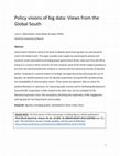 Research paper thumbnail of Policy Visions of Big Data: Views from the Global South