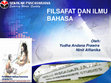 Research paper thumbnail of FILSAFAT DAN ILMU BAHASA