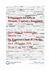 Research paper thumbnail of Il linguaggio del lutto in Montale, Caproni e Sanguineti (Gastvortrag, Georg-August-Universität Göttingen, 5. Dezember 2018 )