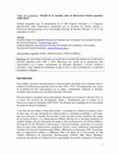 Research paper thumbnail of ESTADO DE LA CUESTIÓN SOBRE LA BUROCRACIA ESTATAL ARGENTINA (1983-2015)