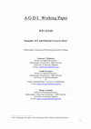 Research paper thumbnail of Inequality, ICT and Financial Access in Africa.
Forthcoming: Technological Forecasting and Social Change