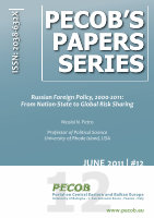 Research paper thumbnail of Russian Foreign policy, 2000-2011: From Nation-State to Global Risk Sharing