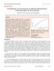 Research paper thumbnail of Immobilization of a Few Enzymes on Different Chelating Resins Containing Sulphur as Donor Atom(S)