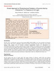 Research paper thumbnail of Kinetic Approach to Photochemical Oxidation of Succinic Acid by Chloramine-T in Presence of UV-Light