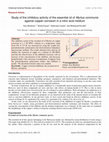 Research paper thumbnail of Study of the inhibitory activity of the essential oil of Myrtus communis against copper corrosion in a nitric acid medium